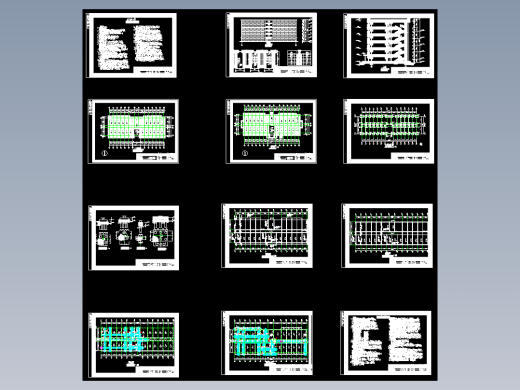 某学生公寓楼建筑结构图
