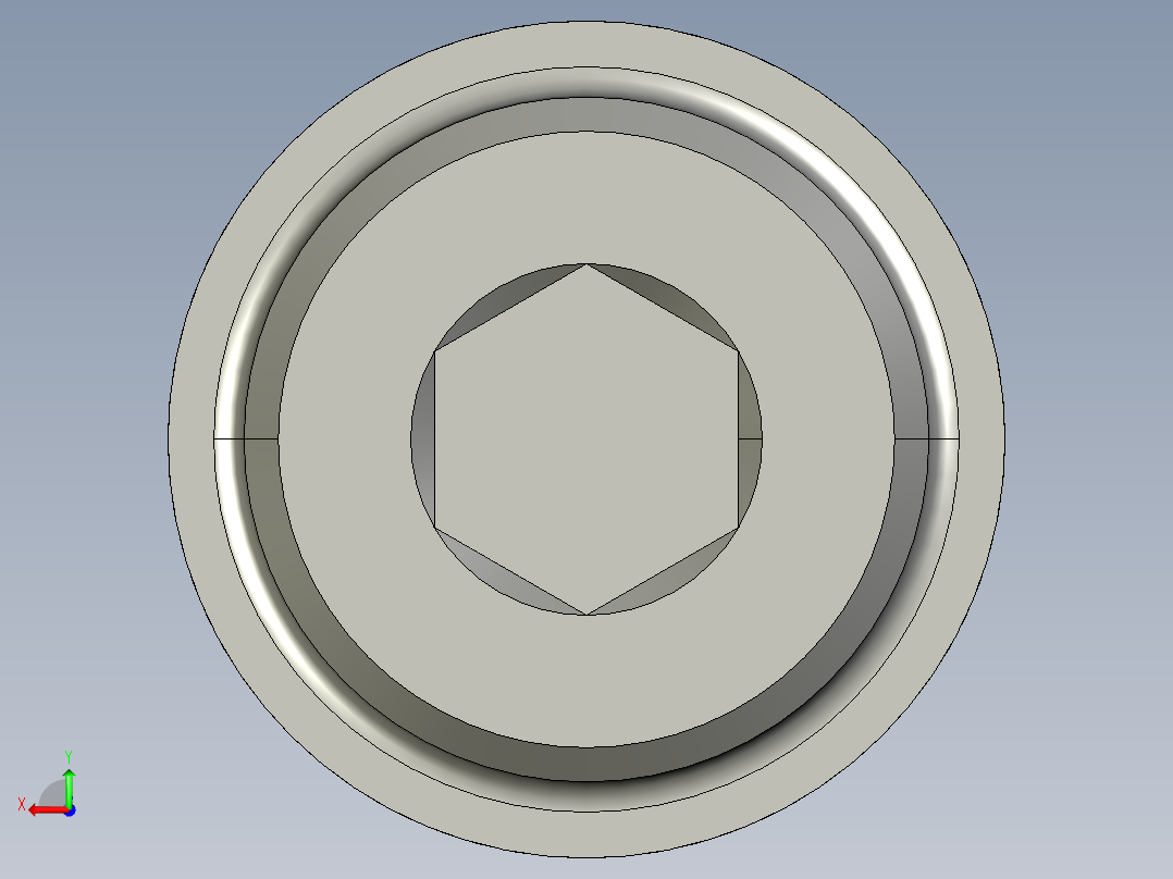 锯齿状法兰头螺钉-Serrated-Flange Socket Head Screws M5 x 0.8 mm Thread 20 mm Long后视图