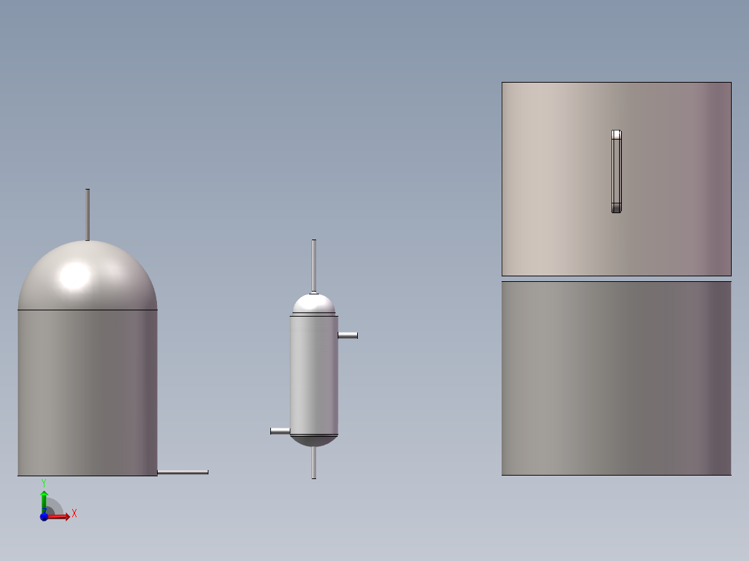反应器总装图 釜式减粘装置工艺流程图前视图