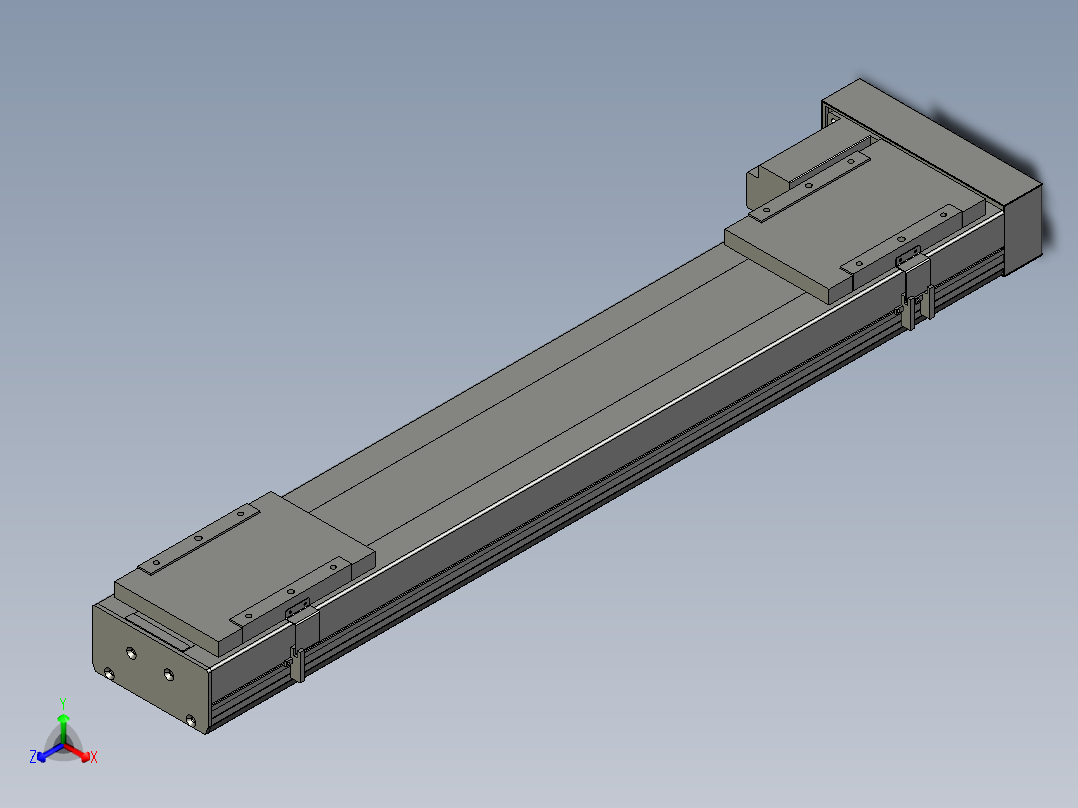 直线模组LHC17-S850-L设计图纸主视图