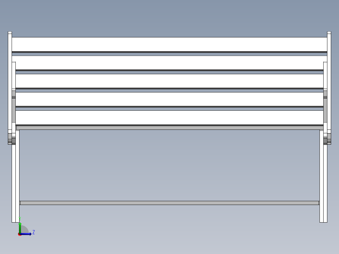 分体桌子左视图