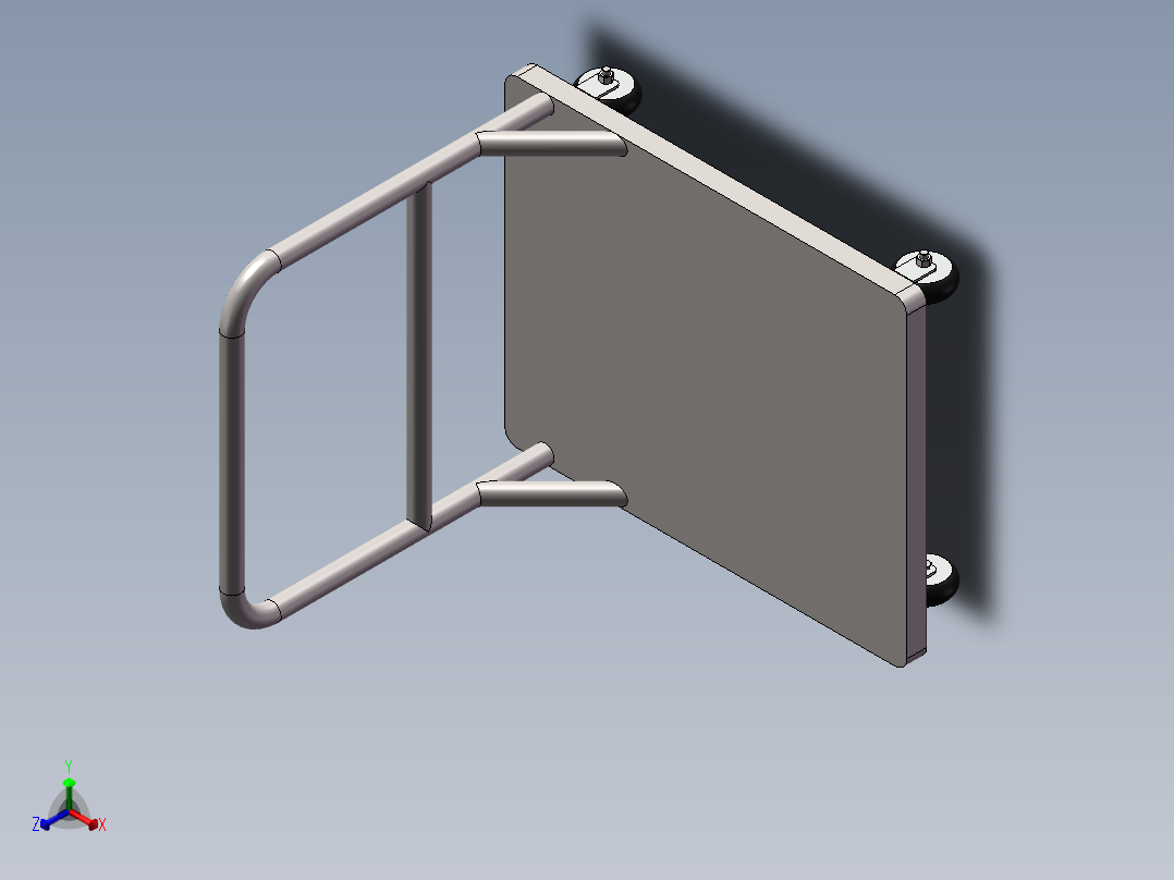 小推车正等轴测图