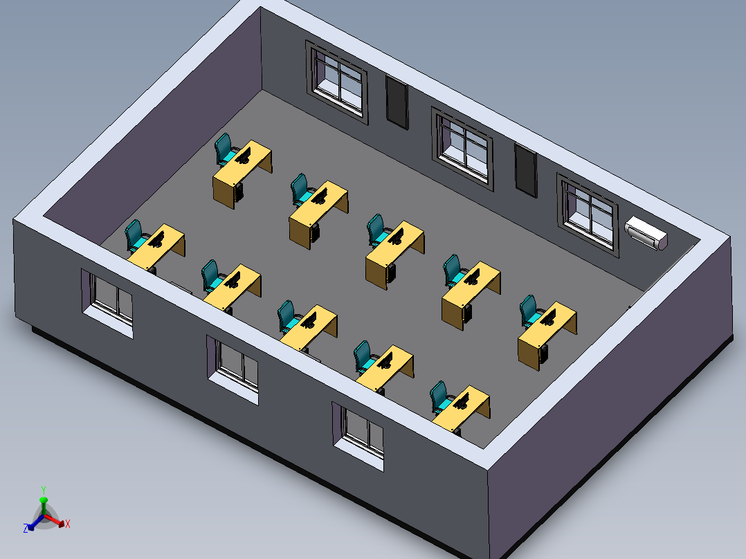 办公室模型设计