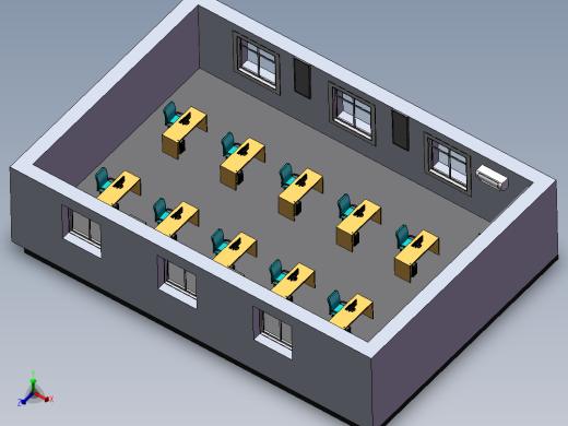 办公室模型设计