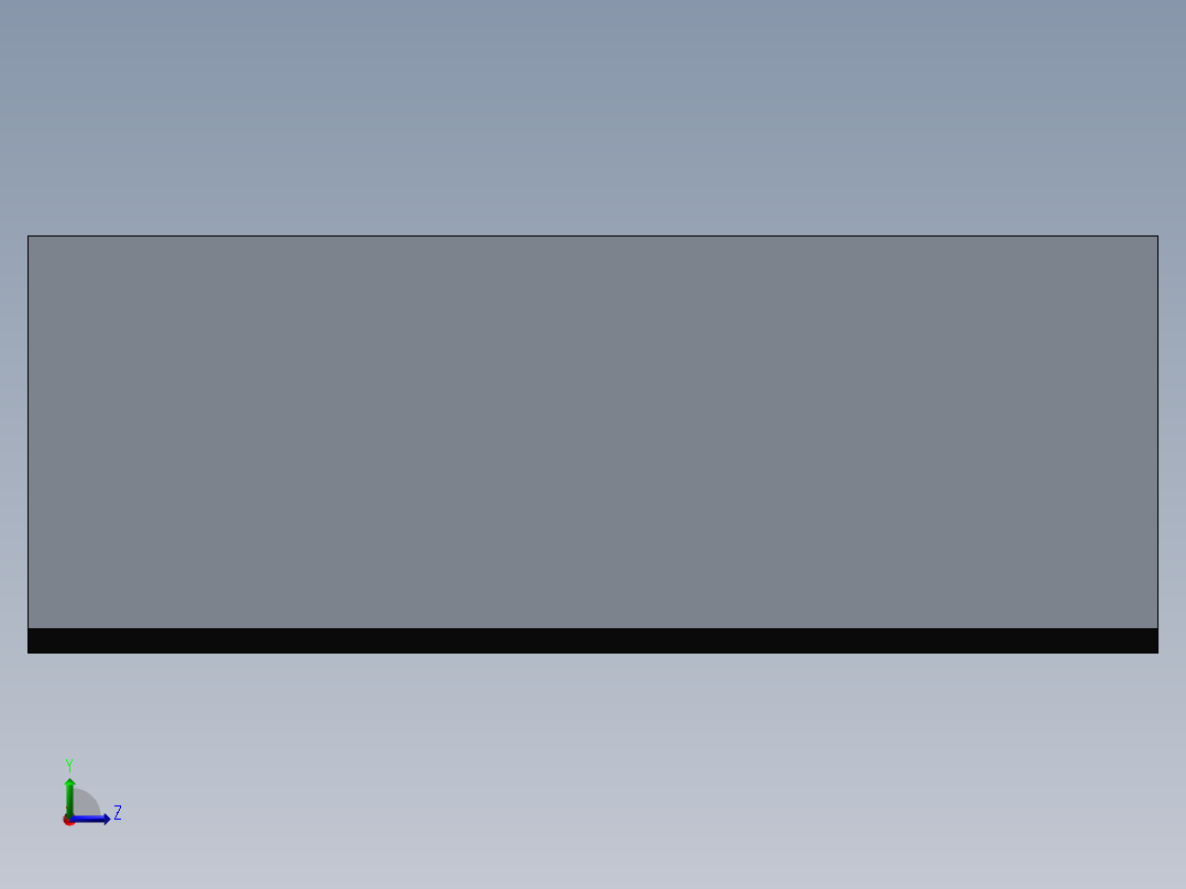 办公室模型设计左视图