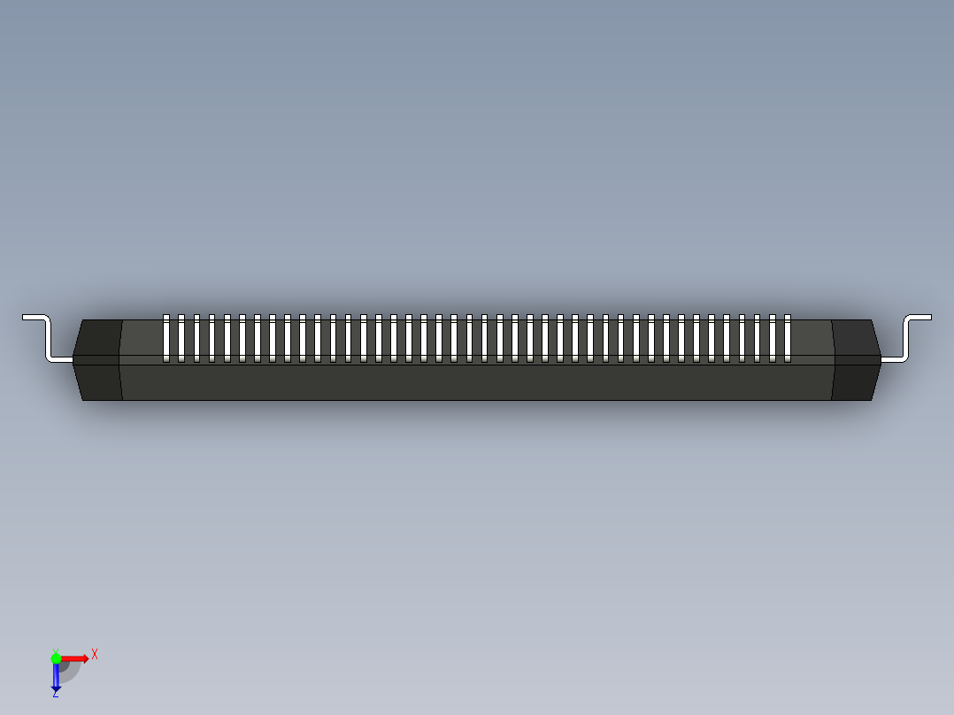 元器件3D封装TPQ168_FPT-168P-M02190俯视图