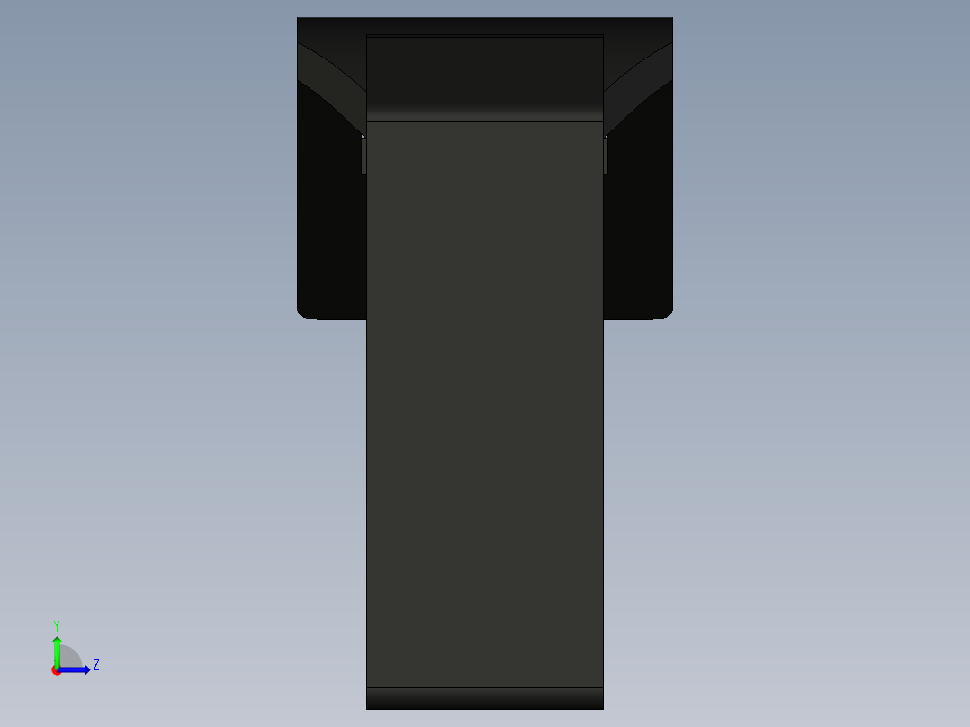 柔性安装夹左视图