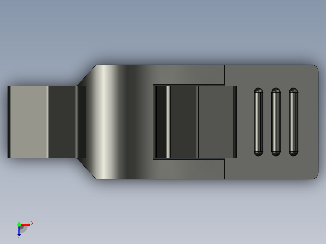 柔性安装夹俯视图