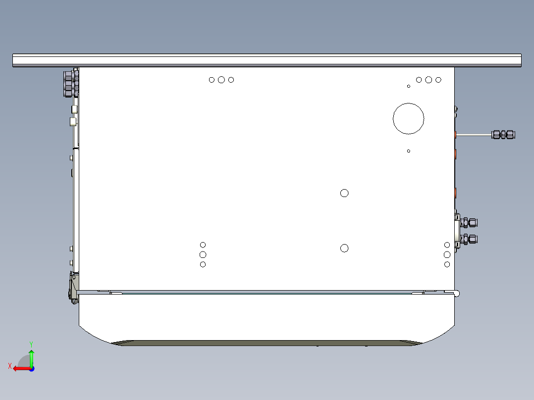 工艺气相色谱仪GC8000后视图
