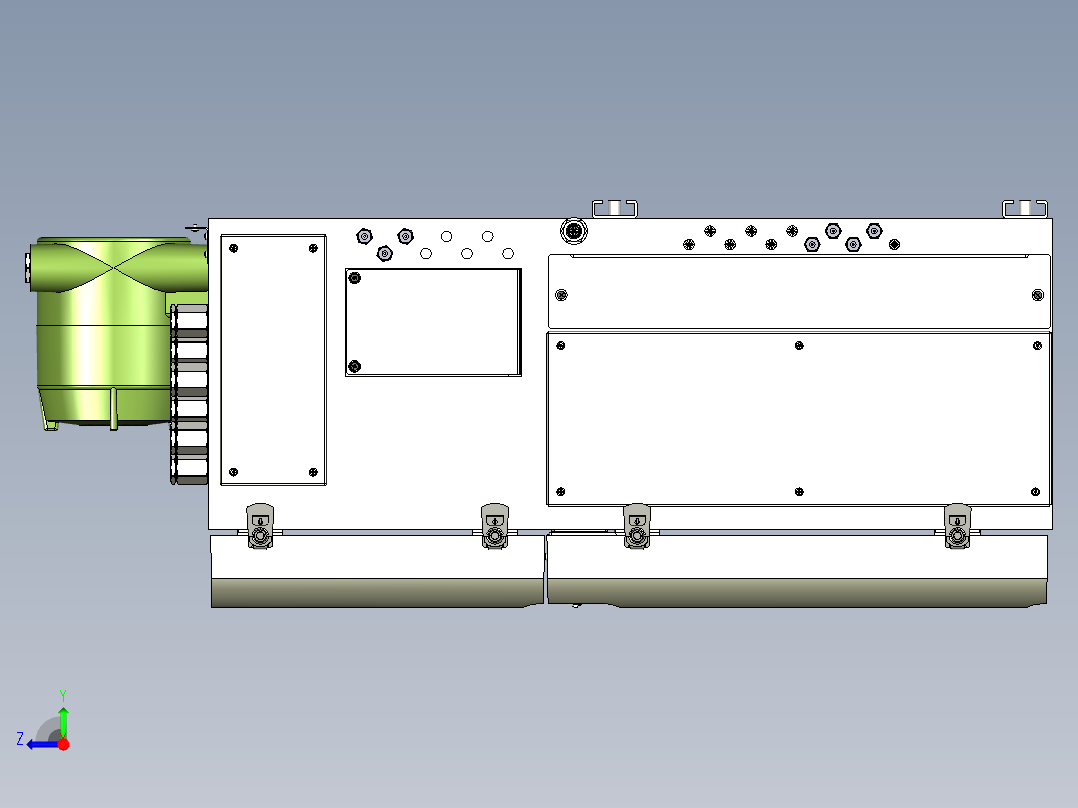 工艺气相色谱仪GC8000右视图