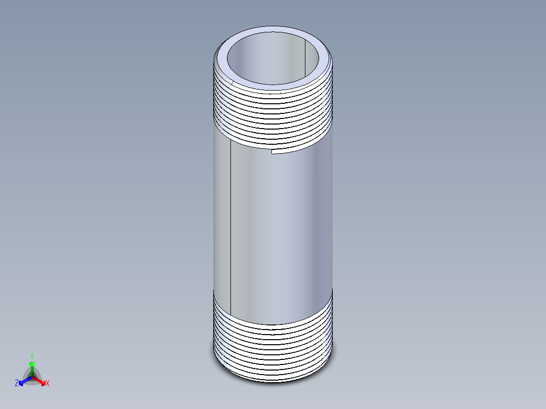 聚氯乙烯配件33-Sch80_Nipple_MPTxMPT_861-174_1.25in x 5in主视图