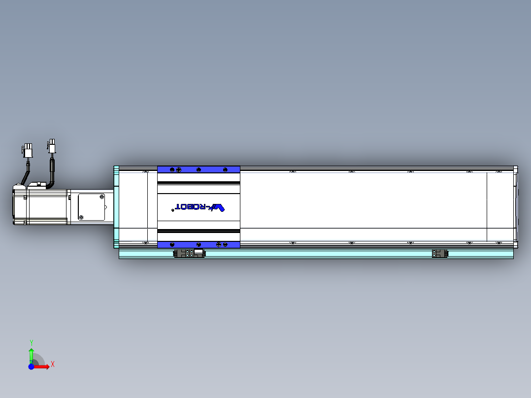 VF丝杆传动-一般环境VF14-Lxx-C-S400-BC-ZP40-C3前视图