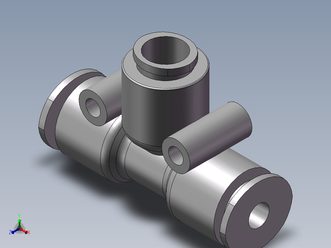 气动接头-T型三通APEW10-6（10变6）