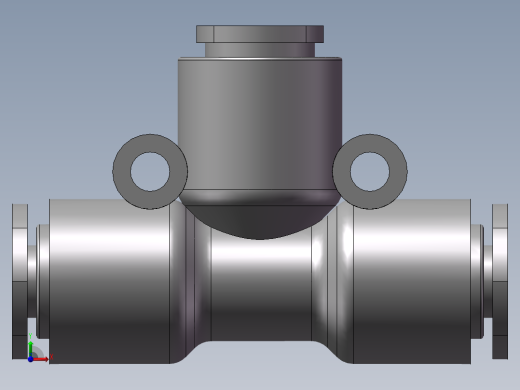 气动接头-T型三通APEW10-6（10变6）前视缩略图