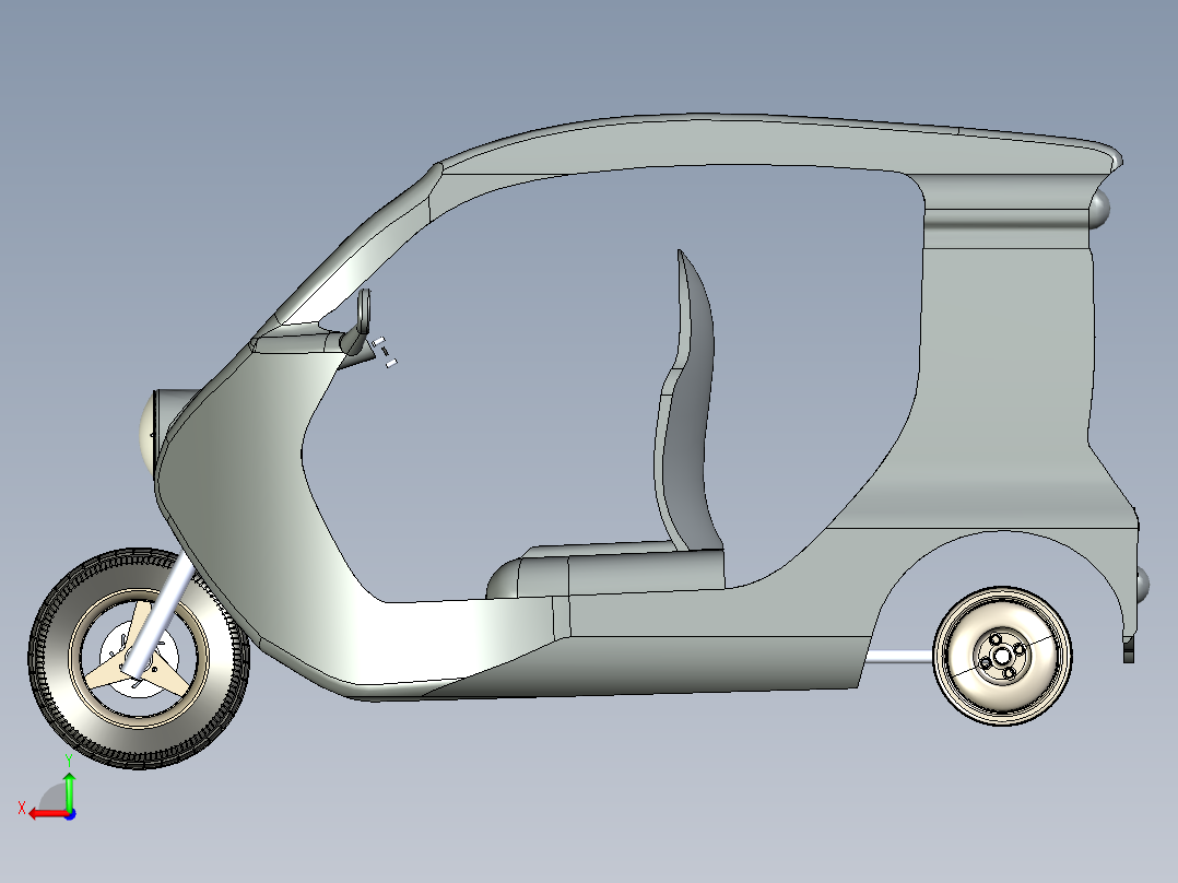 Zbee-电动三轮后视图