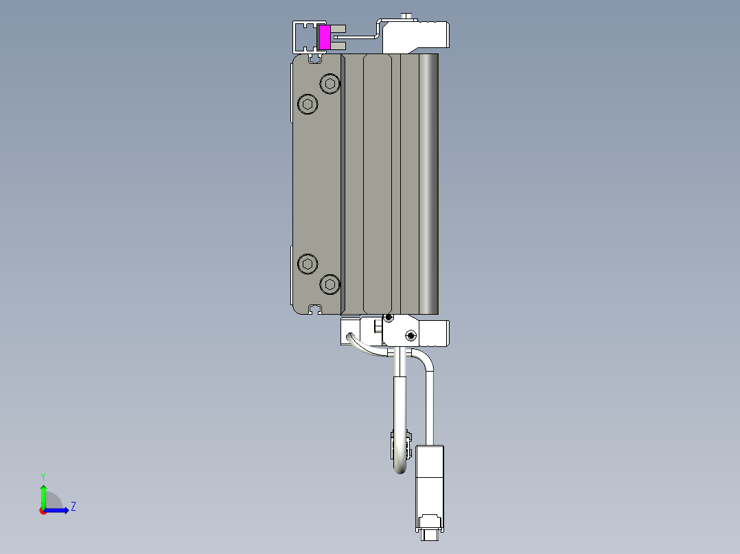 威洛博VL系列3d模型模组VL14S1Y-S3550左视图