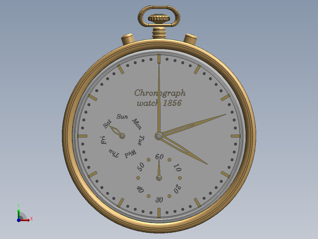 经典怀表前视图