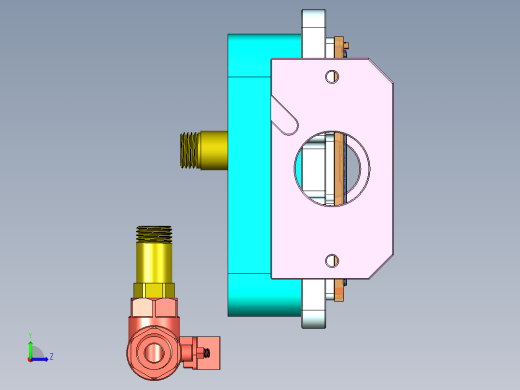 ZAZ00-A-笔记本CNC工装夹具三维模型CNC3左视缩略图