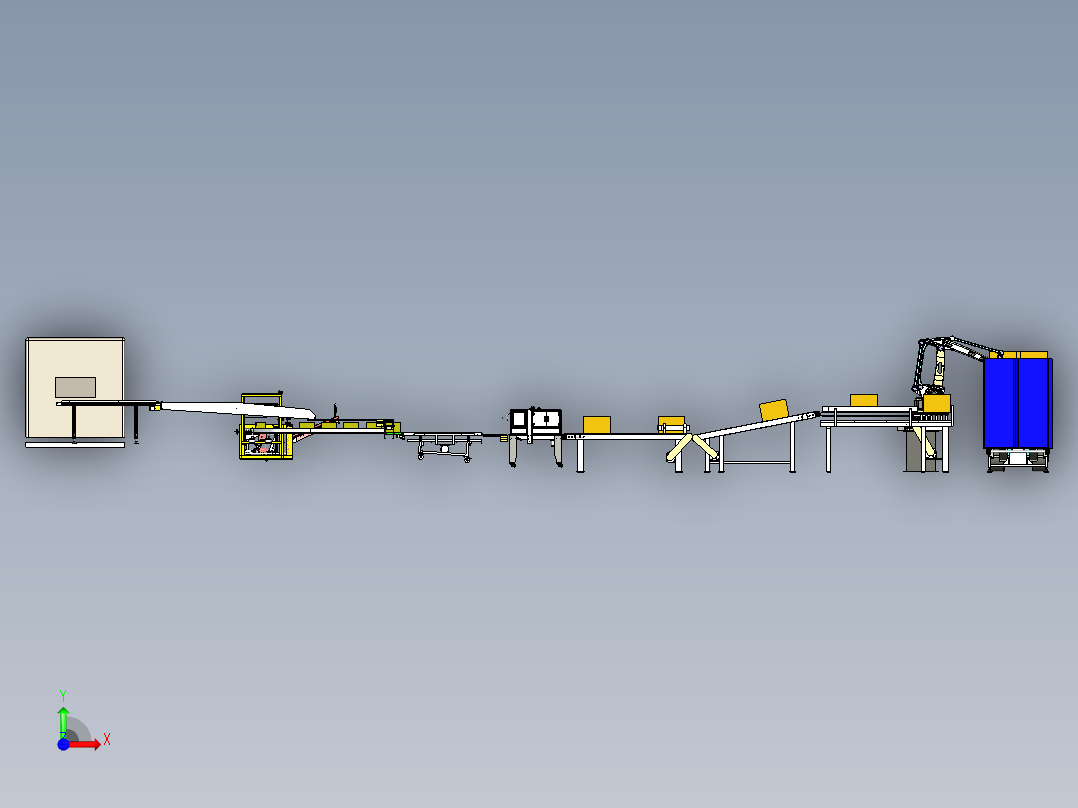 牛奶包装线xt前视图