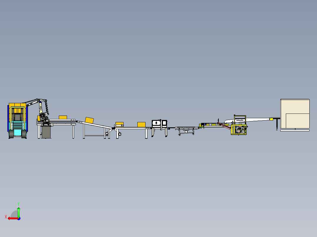 牛奶包装线xt左视图