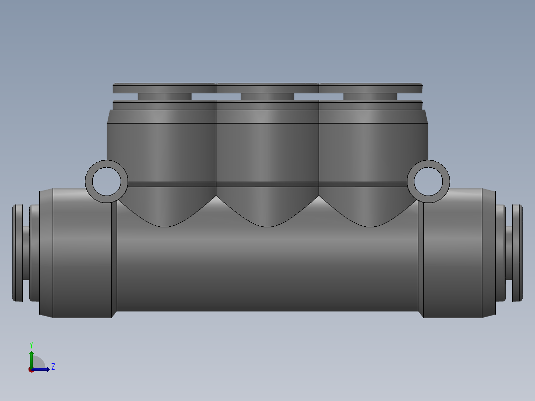 气动元件APK4左视图