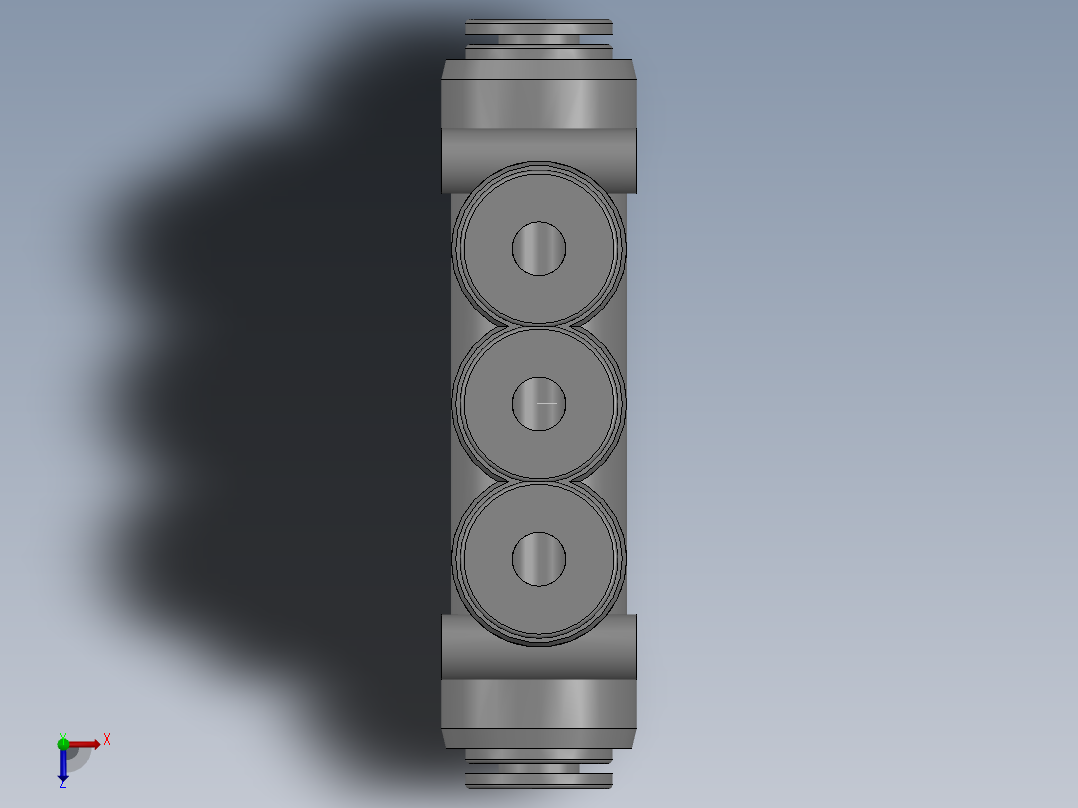 气动元件APK4俯视图