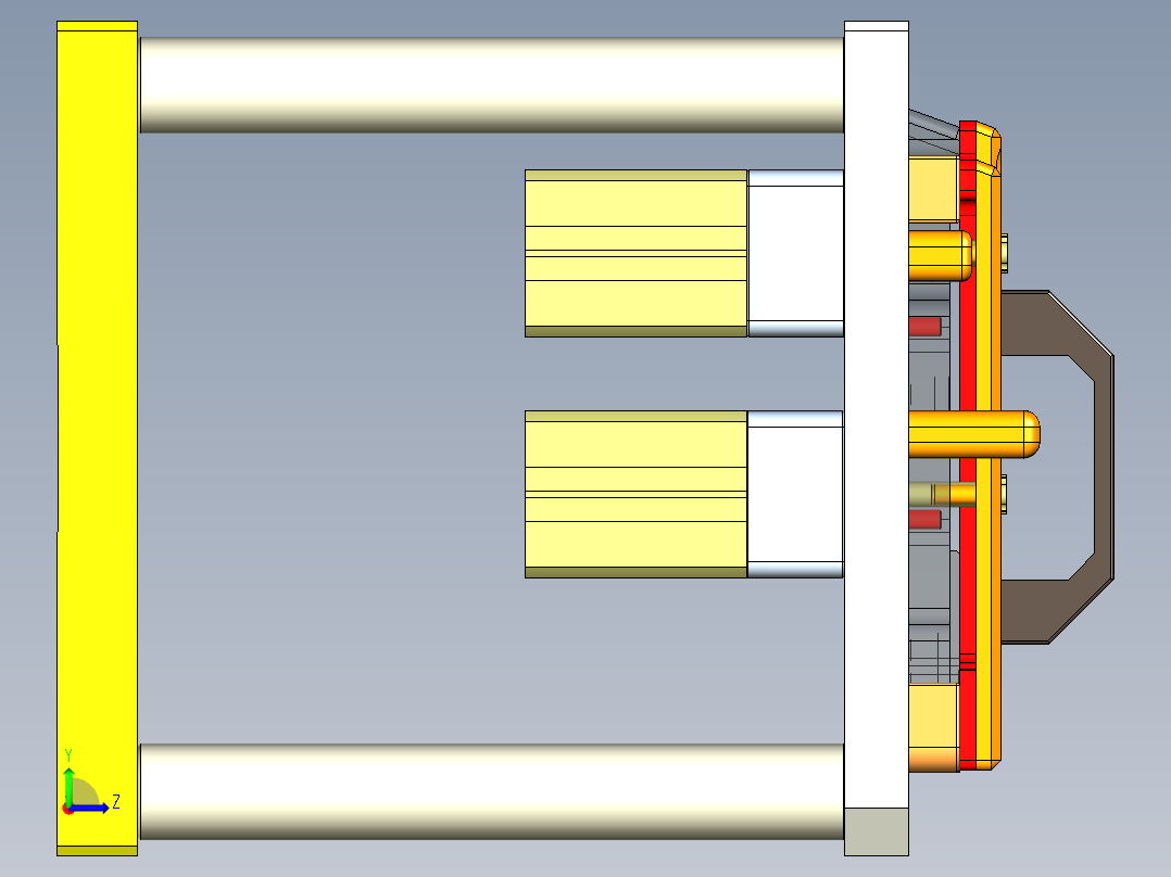 FS443-C笔记本CNC工装夹具三维模型-CNC4-190325左视图