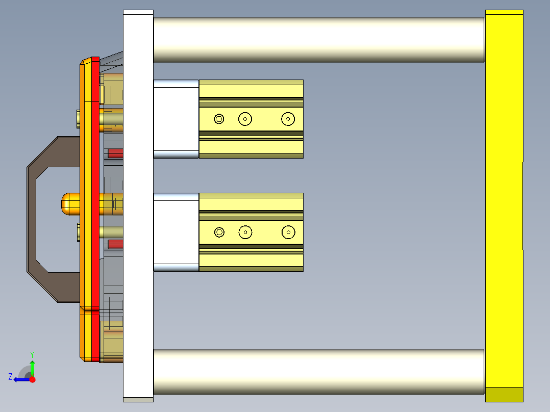 FS443-C笔记本CNC工装夹具三维模型-CNC4-190325右视图
