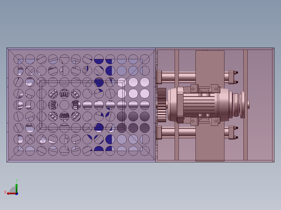 厨房厨余垃圾处理器后视图