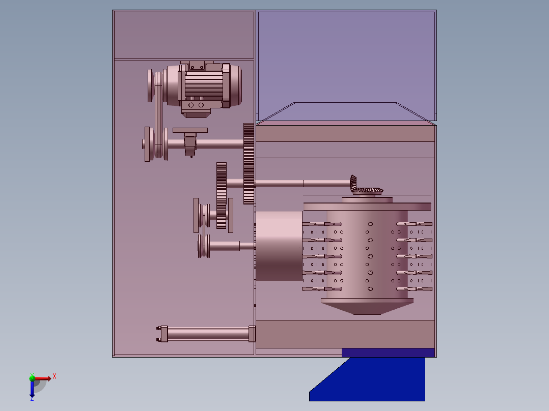厨房厨余垃圾处理器俯视图