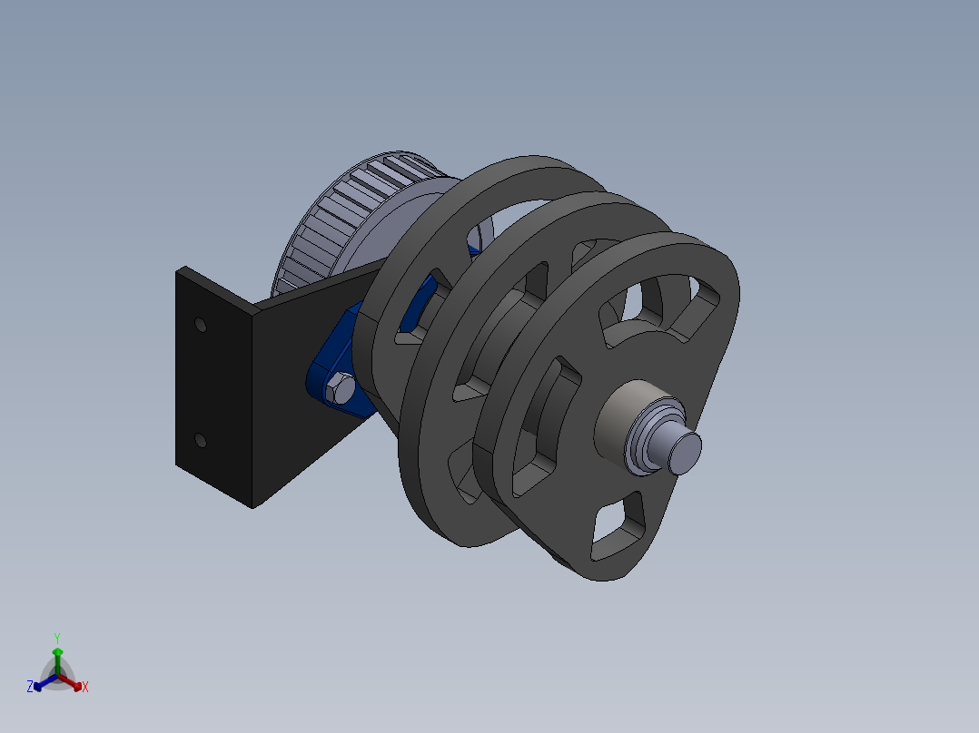 凸轮轴08-01正等轴测图