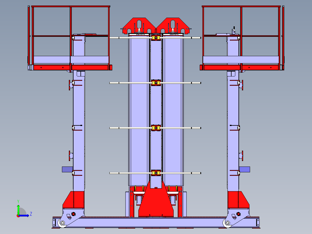 B3004016-生产钢筋混凝土通风设备的机器左视图
