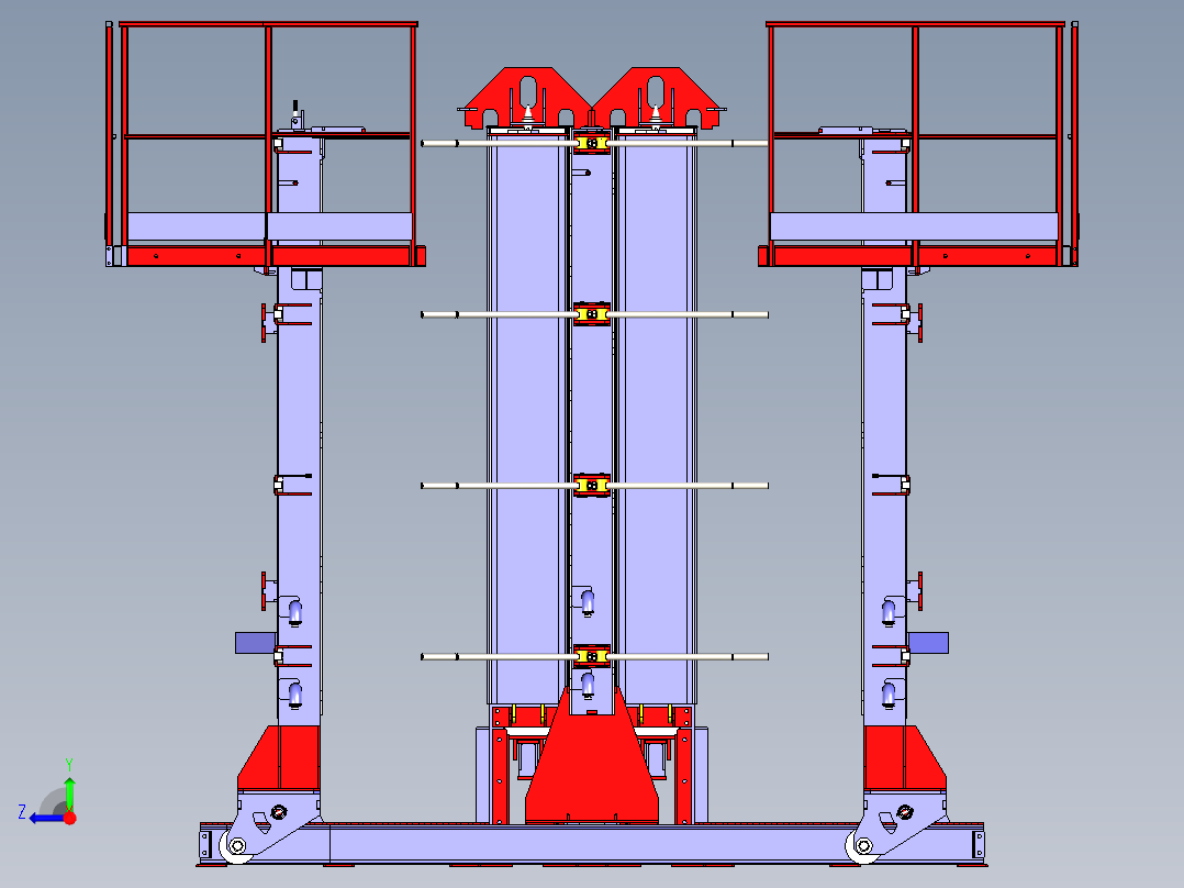 B3004016-生产钢筋混凝土通风设备的机器右视图
