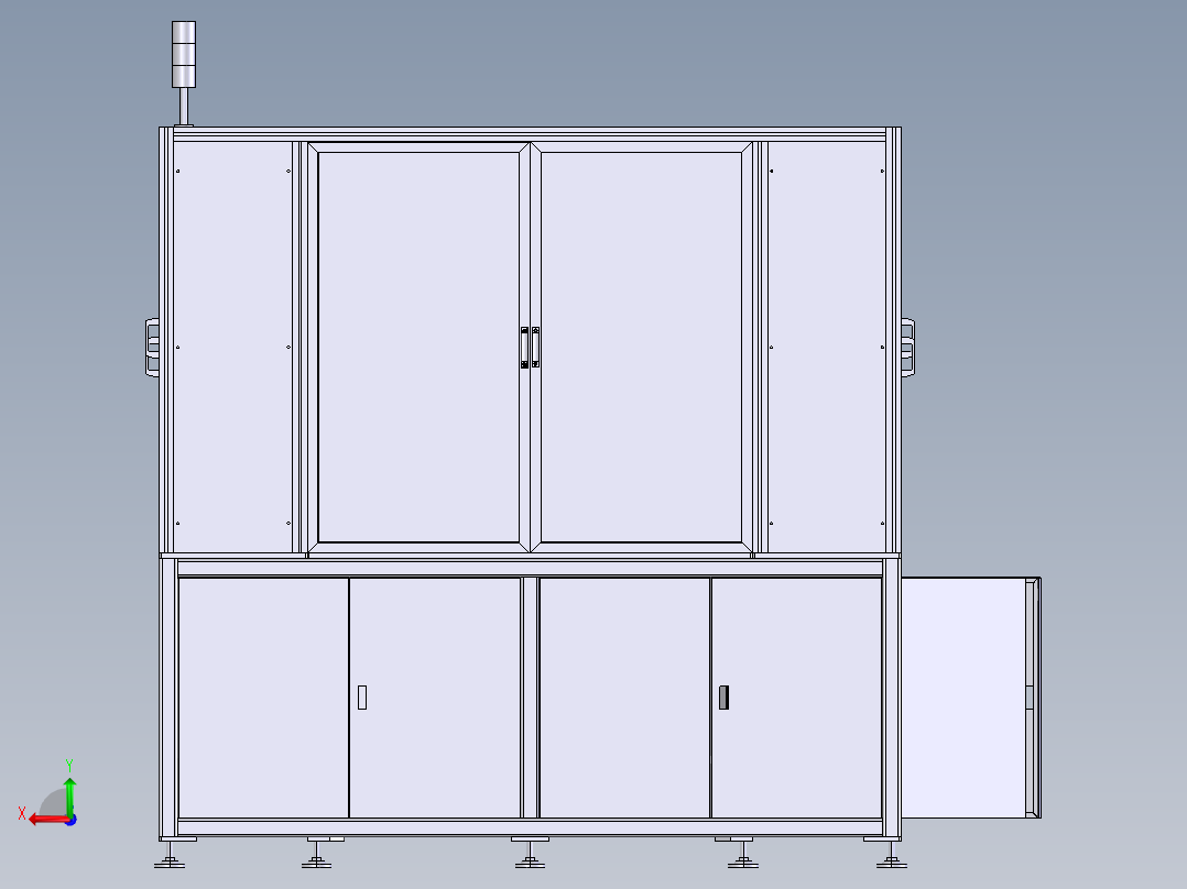 汽车门件双头超声波焊接机后视图