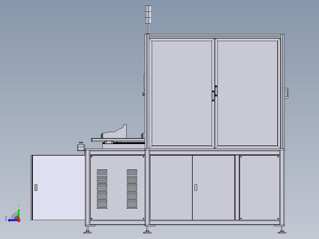 汽车门件双头超声波焊接机右视图