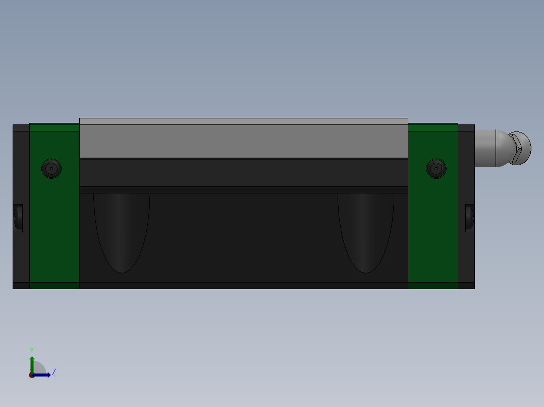 直线导轨线性滑轨HGW-CA╱HGW-HA[HGW30CA3R2560Z0HI＋E2]_1左视图