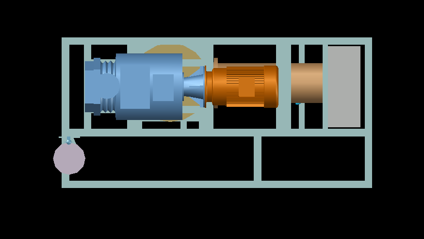 真空泵 - SUPERSCREW 300 NI，带 2 SQM 后冷凝器（MS+PTFE）