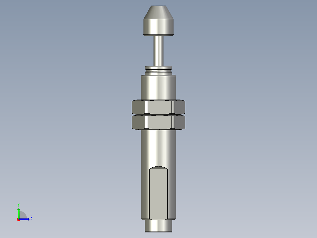 亚德客-缓冲器ACA1412-1左视图