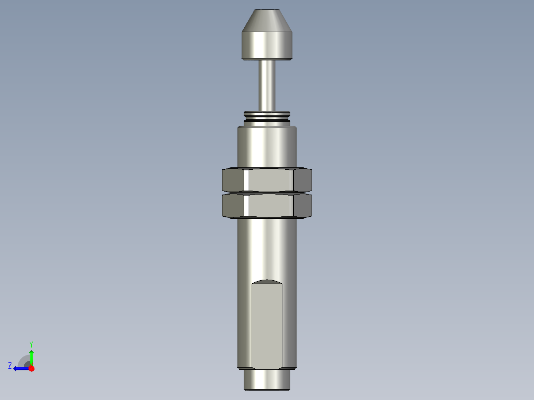 亚德客-缓冲器ACA1412-1右视图