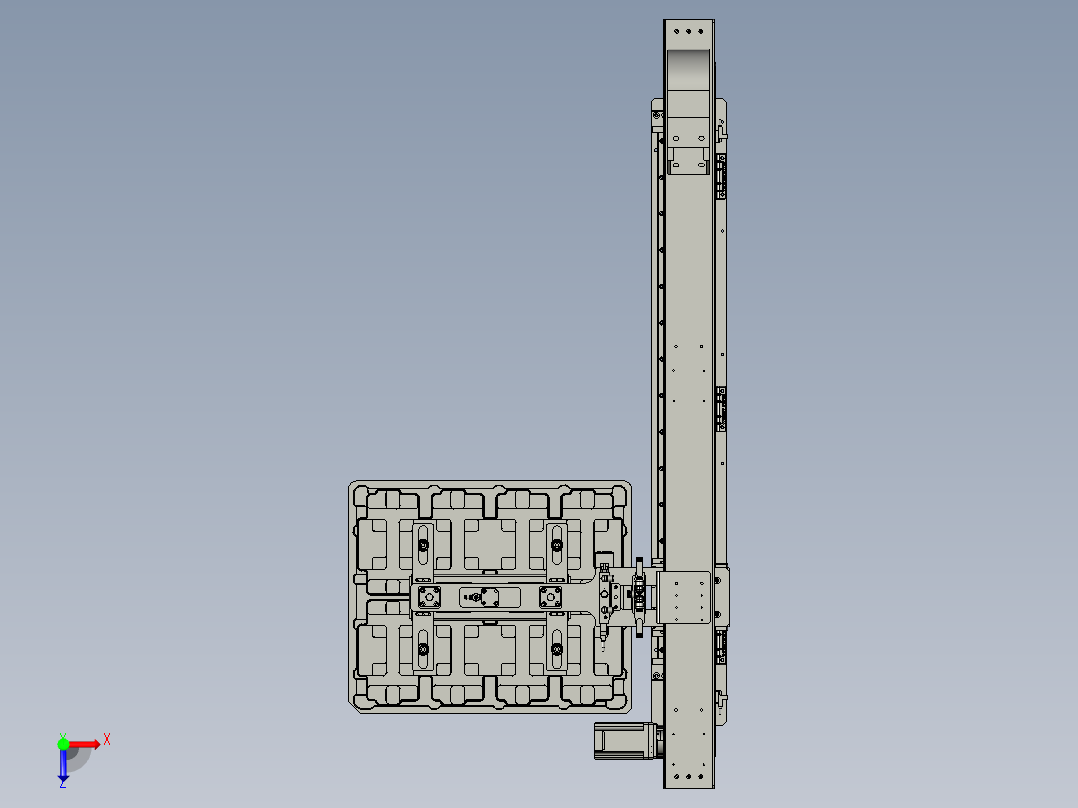 AA-06tray盘搬运机构两仓俯视图