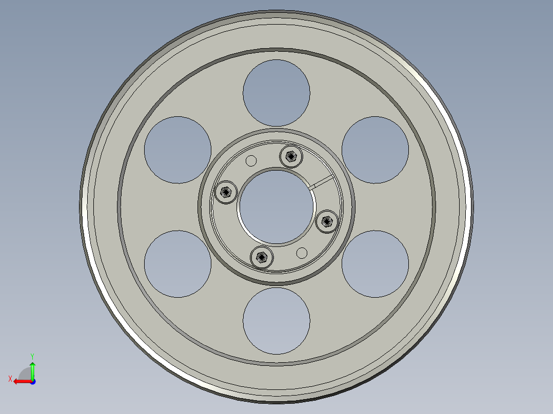 大同步轮5M72齿免键后视图