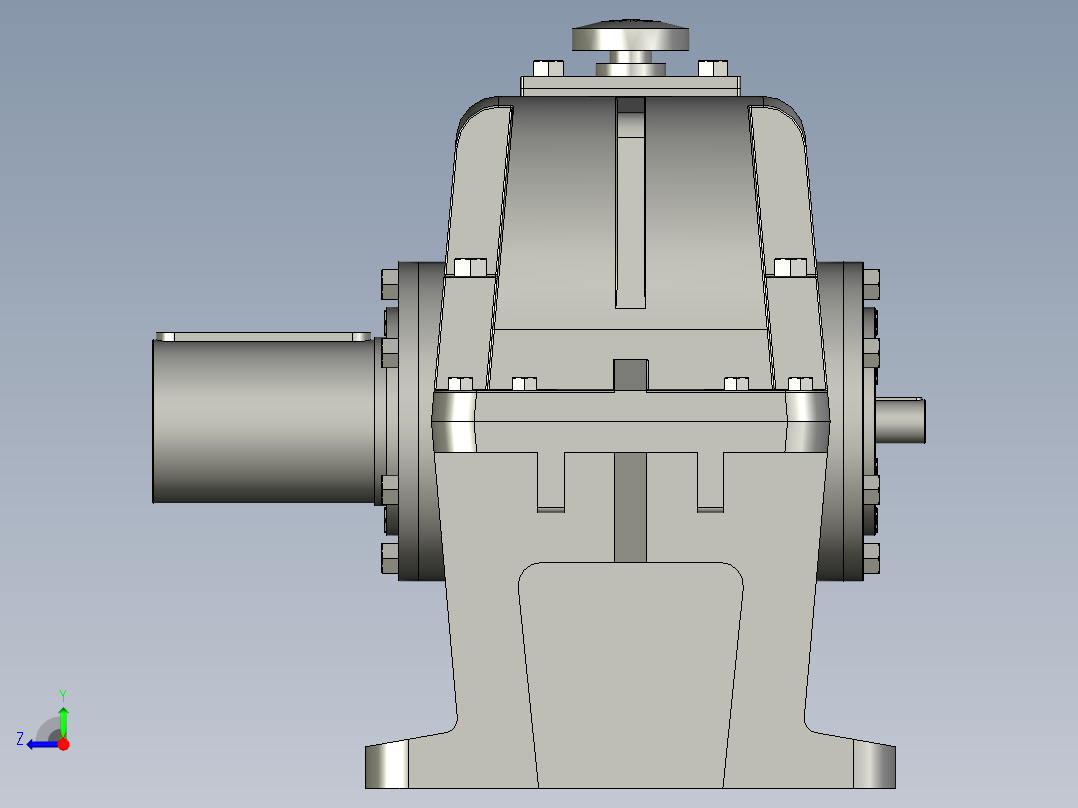 ZSY三级圆柱齿轮减速机ZSY560-80-右视图