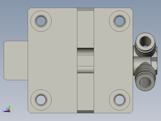 010211夹紧气缸组件-LXYC-BOSS右视缩略图