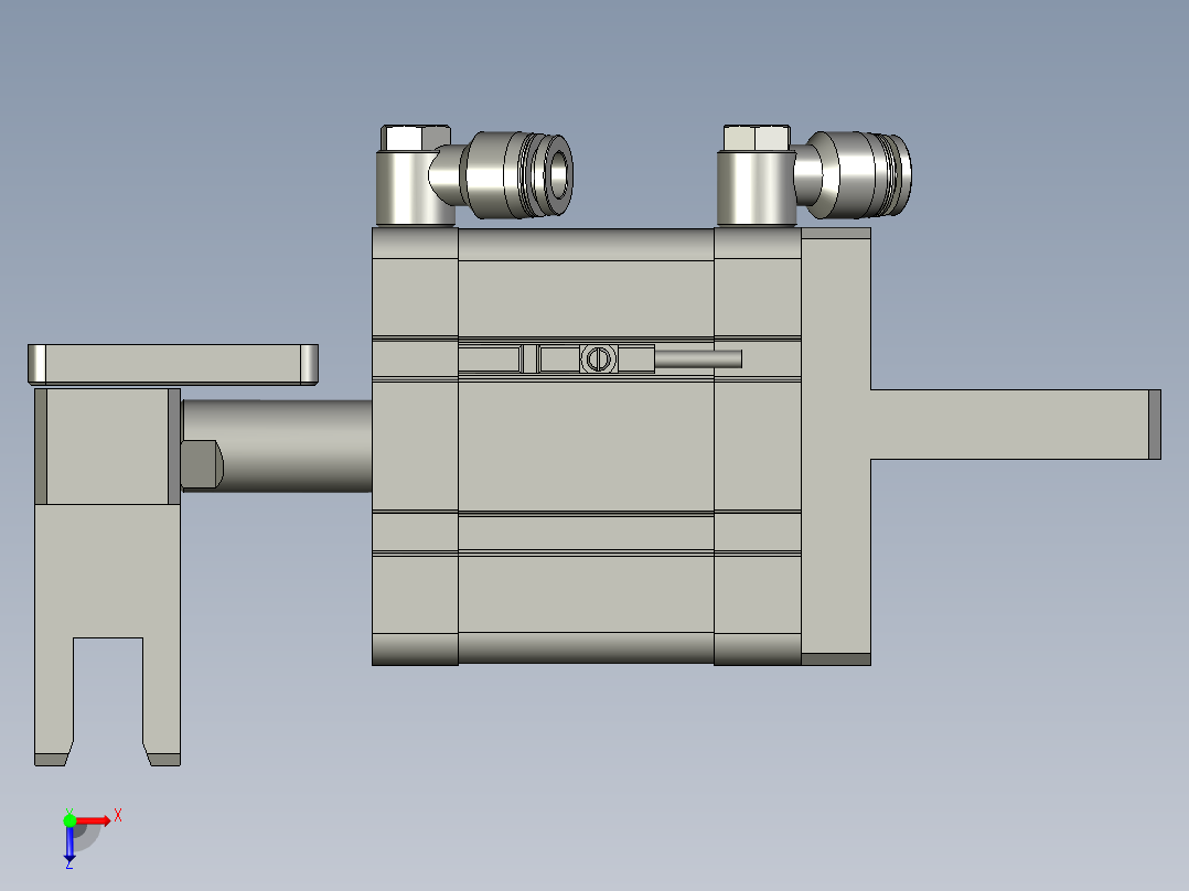 010211夹紧气缸组件-LXYC-BOSS俯视图