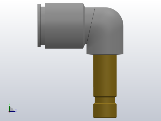 快速接头KQ2L等径弯插接头[KQ2L08-99]左视缩略图