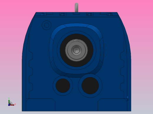 R57底脚轴伸式安装斜齿轮减速机R57-Y0.37-4P-120.63-M1-0°前视缩略图