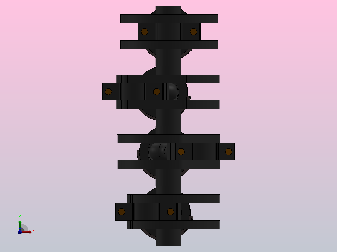 柴油内燃机前视图