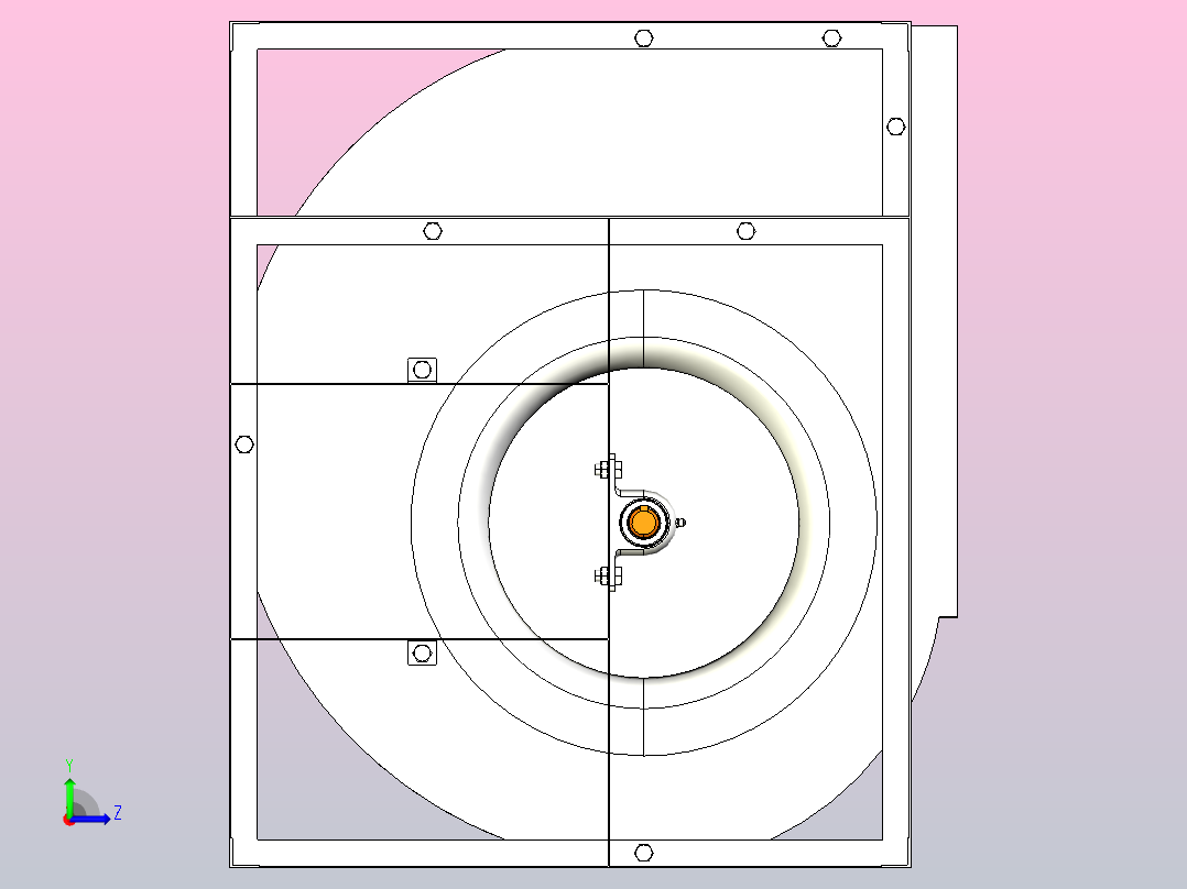 SYH-Z离心风机[SYH1250 R]左视图