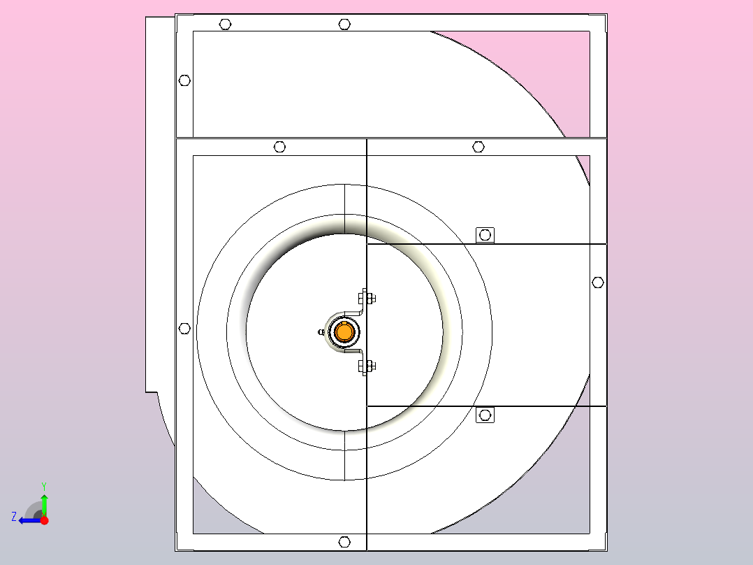 SYH-Z离心风机[SYH1250 R]右视图