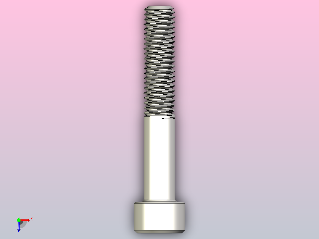 DIN_EN_ISO_4762_M8x50.ipt内六角螺钉俯视图